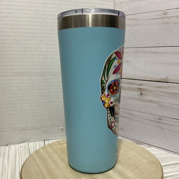 Customized Zak! Designs 20oz Double Wall Stainless Steel Tumbler - Aqua Blue - Picture 4 of 8